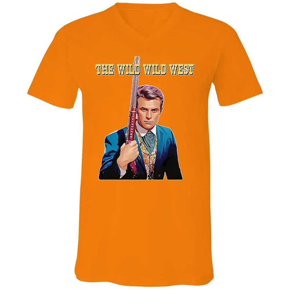 Unisex V-Neck T-Shirt - SCX542QR - Orange - 7