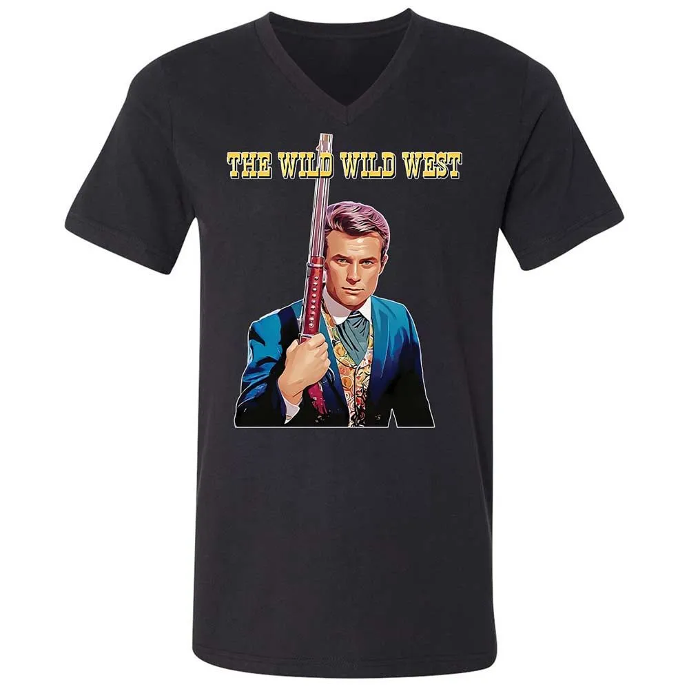 Unisex V-Neck T-Shirt - SCX542QR - Black - 11