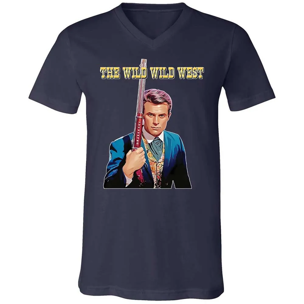 Unisex V-Neck T-Shirt - SCX542QR - Navy - 12