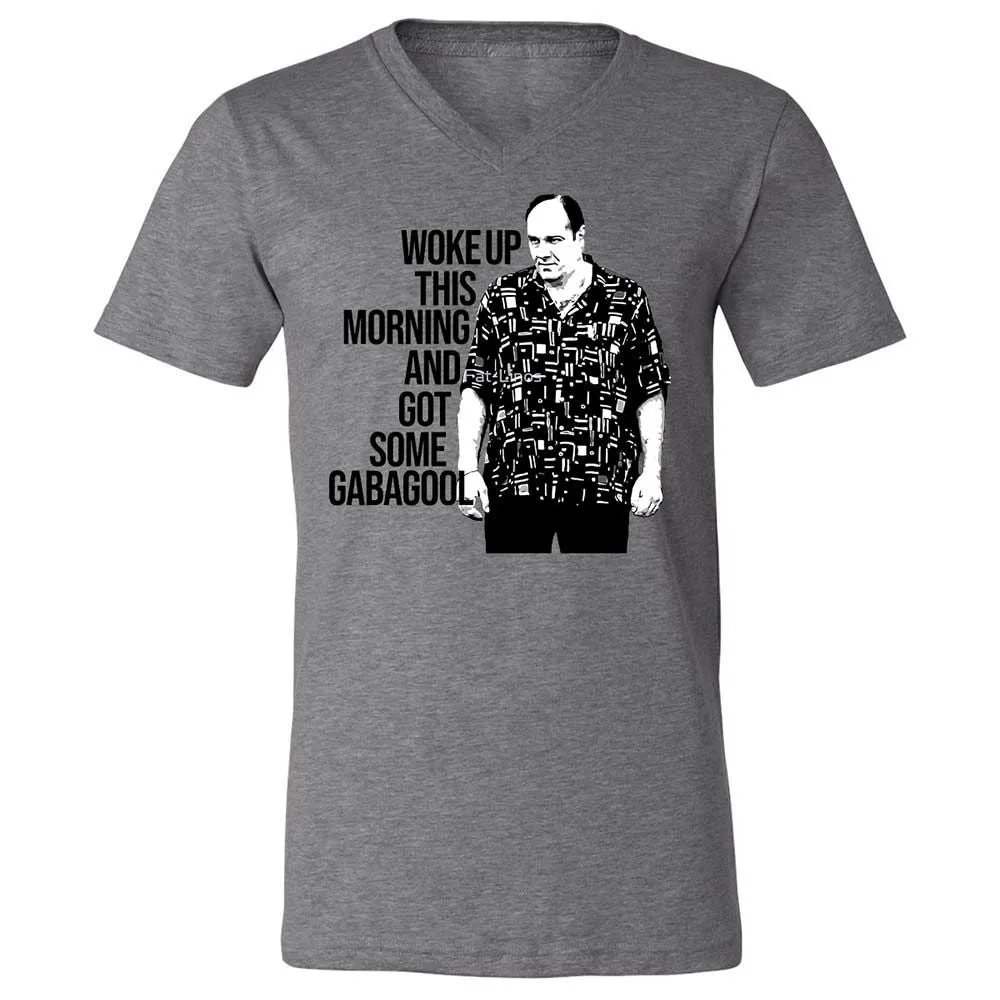 Unisex V-Neck T-Shirt - MNQF1C4G - Deep Heather - 9