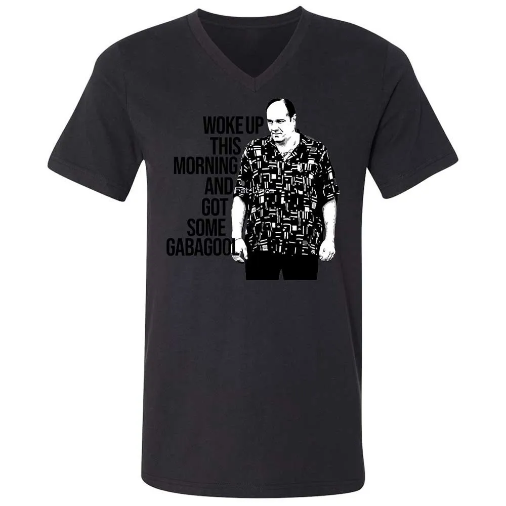 Unisex V-Neck T-Shirt - MNQF1C4G - Black - 11