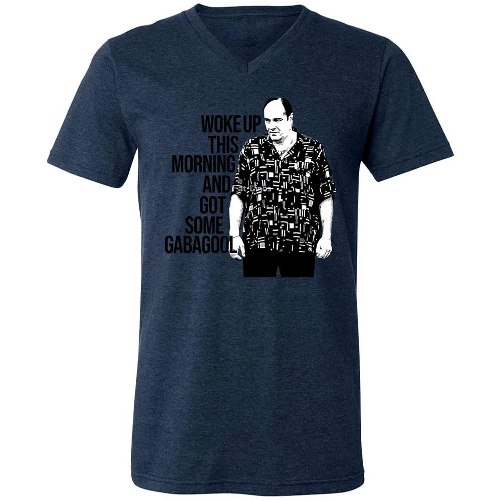 Unisex V-Neck T-Shirt - MNQF1C4G - Heather Navy - 13