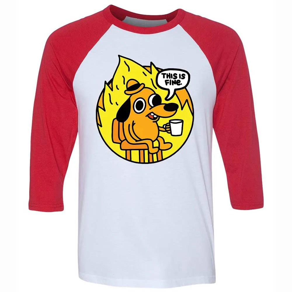 This is Fine - White/Red - 9