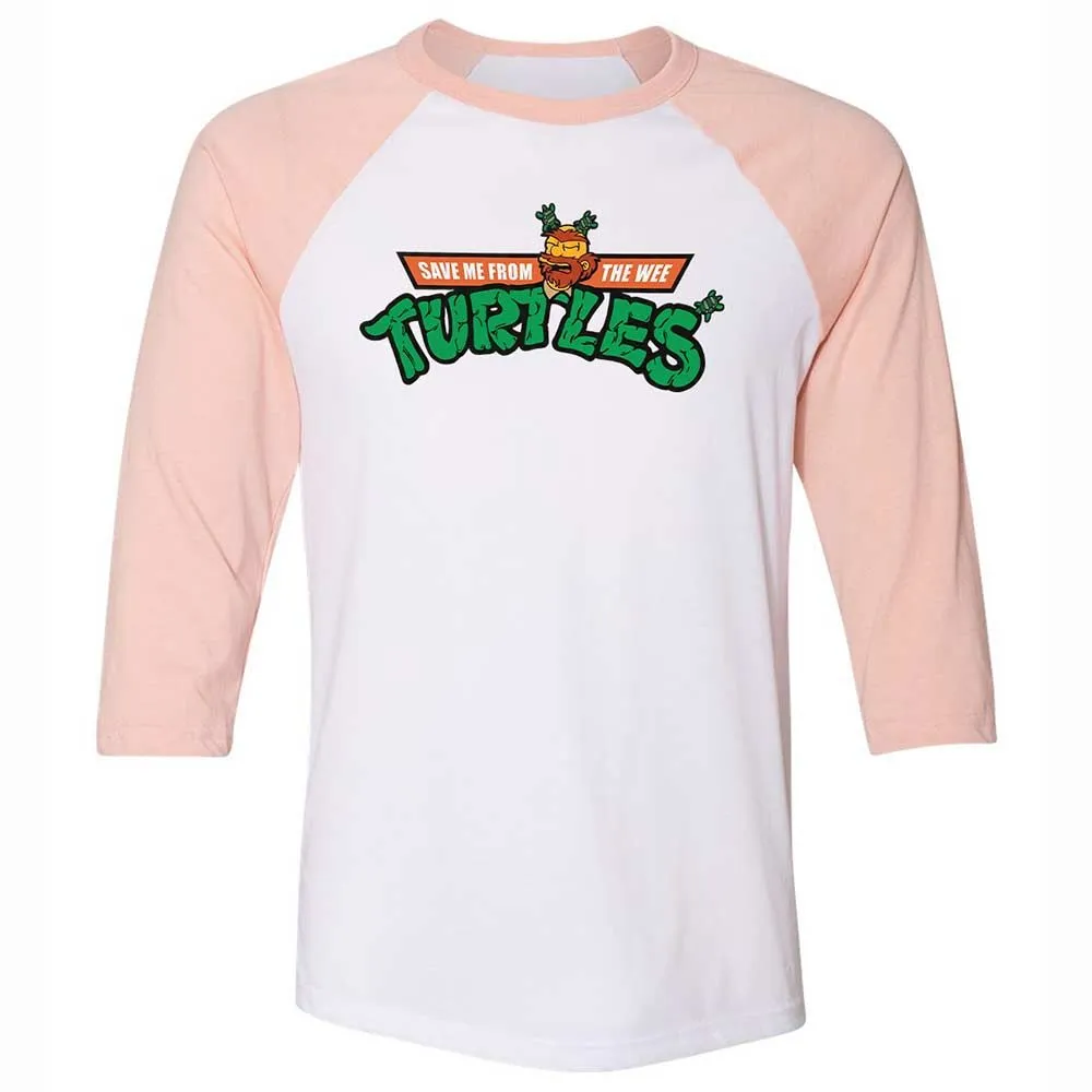 Save Me From The Wee Turtles - White/Heather Peach - 5