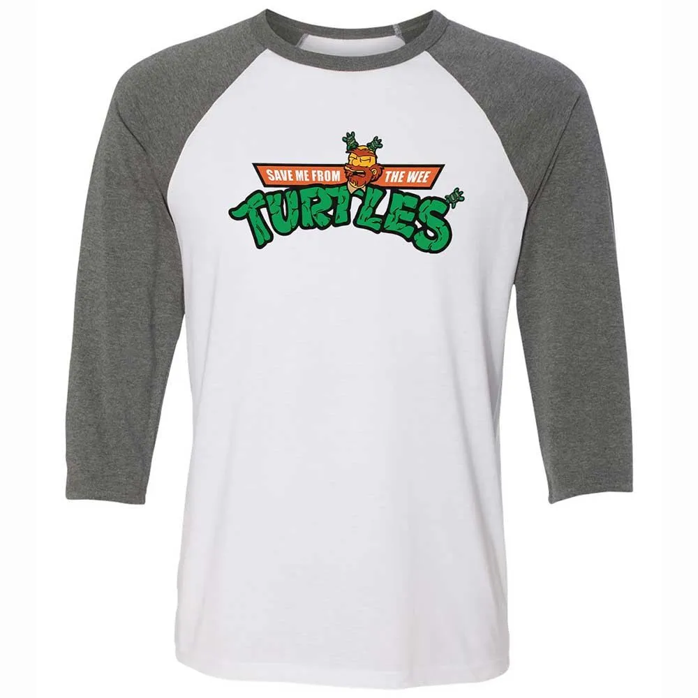 Save Me From The Wee Turtles - White/Deep Heather - 11