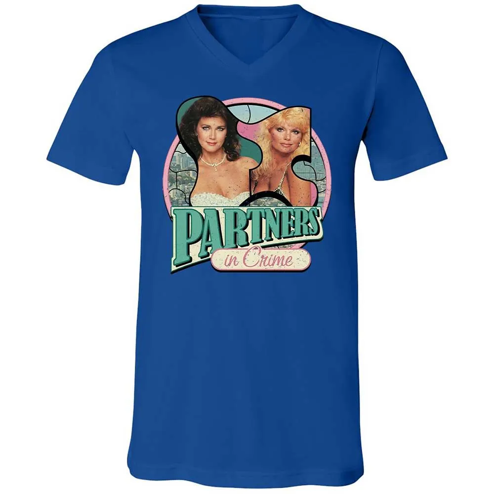 Unisex V-Neck T-Shirt - WBL6W3FH - True Royal - 3