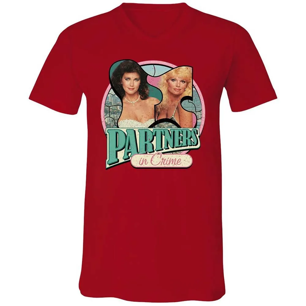Unisex V-Neck T-Shirt - WBL6W3FH - Red - 5