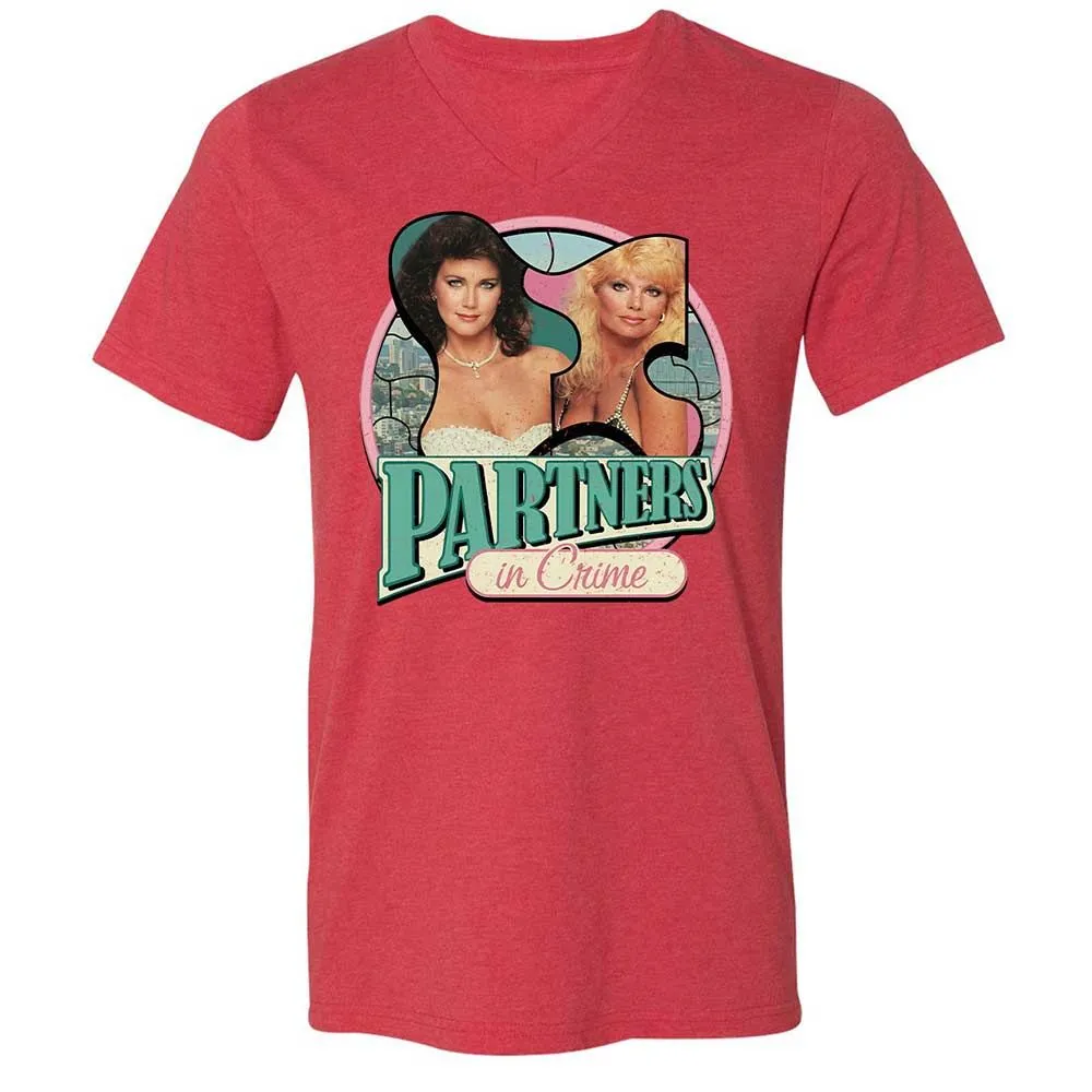 Unisex V-Neck T-Shirt - WBL6W3FH - Heather Red - 6