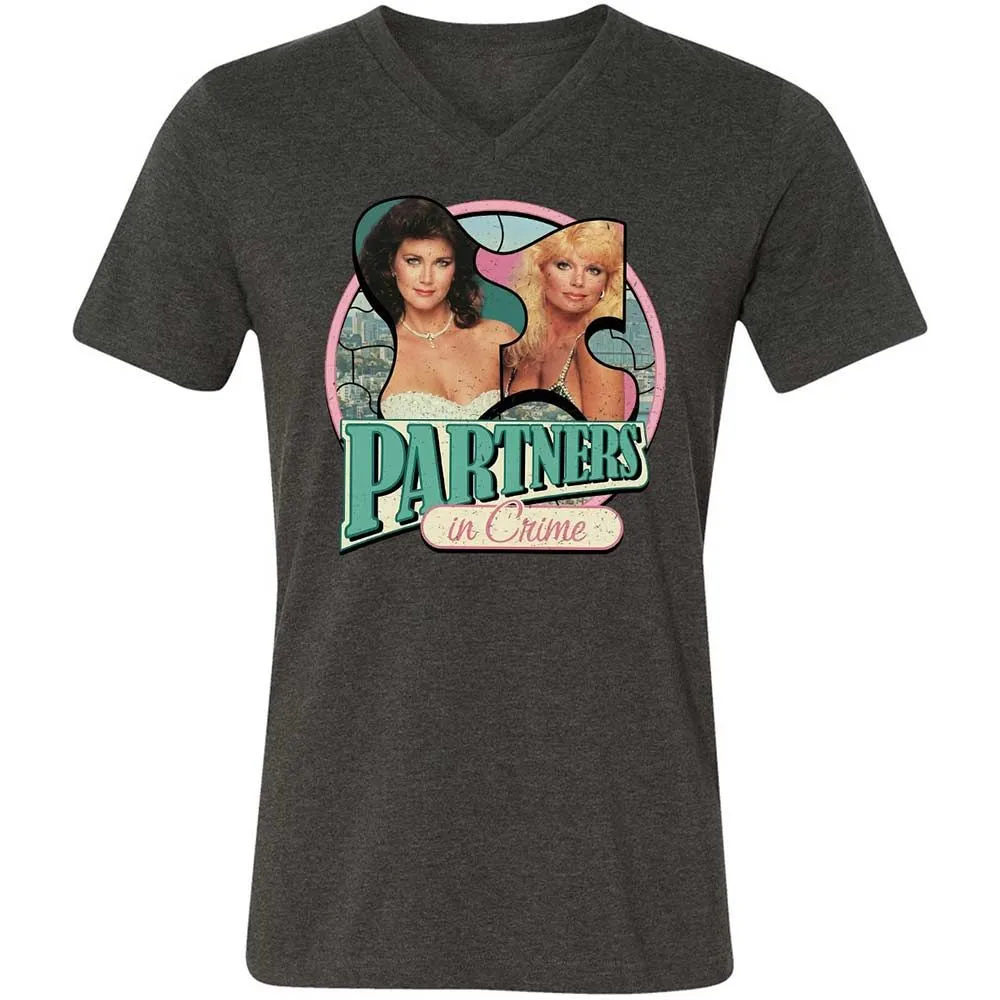 Unisex V-Neck T-Shirt - WBL6W3FH - Dark Grey Heather - 8