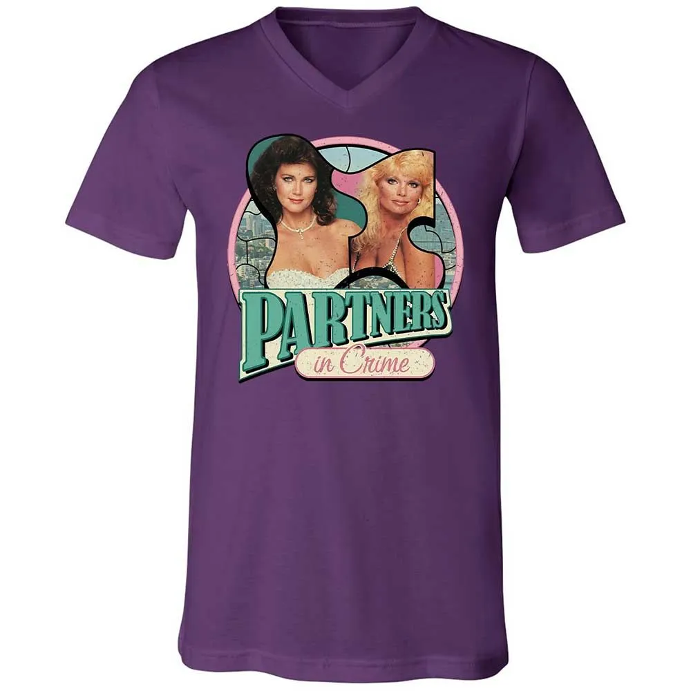 Unisex V-Neck T-Shirt - WBL6W3FH - Team Purple - 10