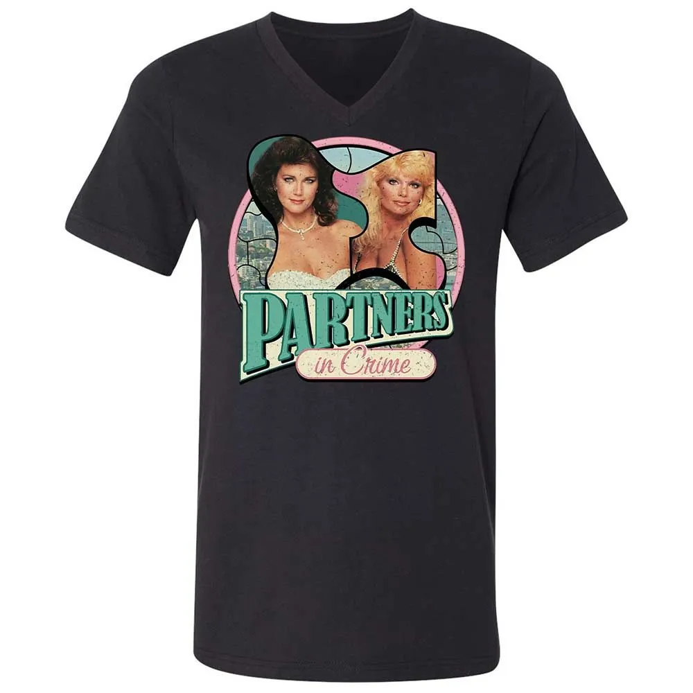 Unisex V-Neck T-Shirt - WBL6W3FH - Black - 11