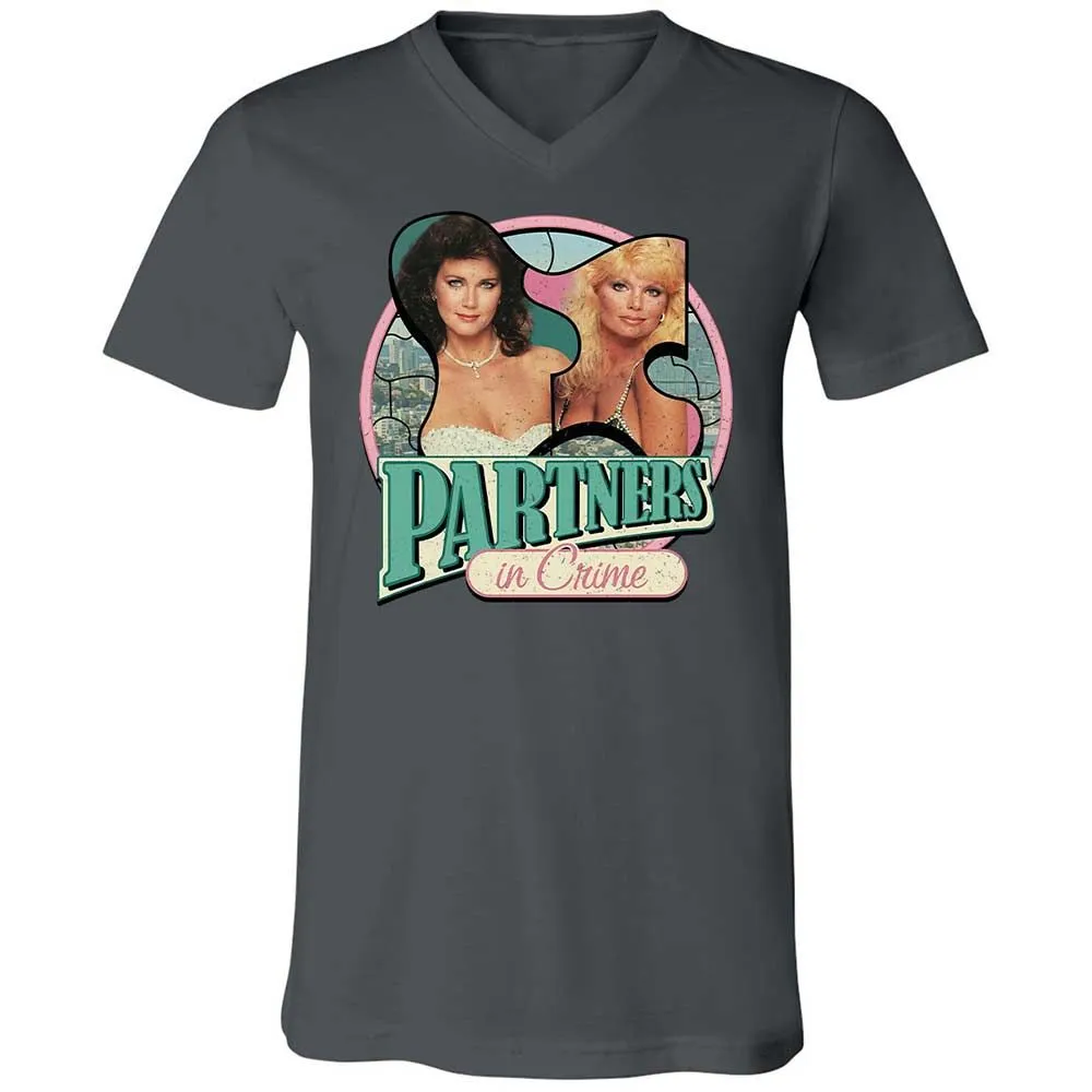 Unisex V-Neck T-Shirt - WBL6W3FH - Asphalt - 16