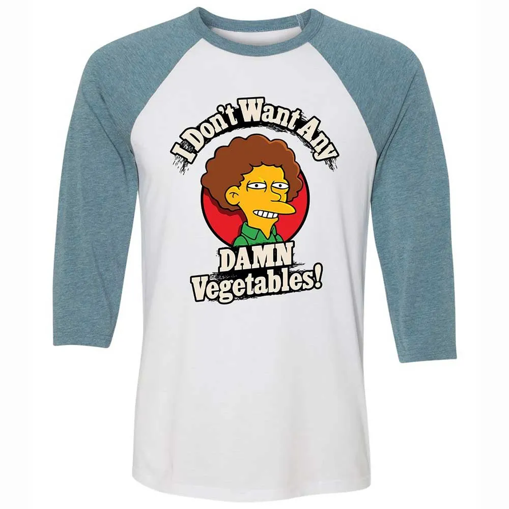I Don't Want Any Damn Vegetables! - White/Denim - 3