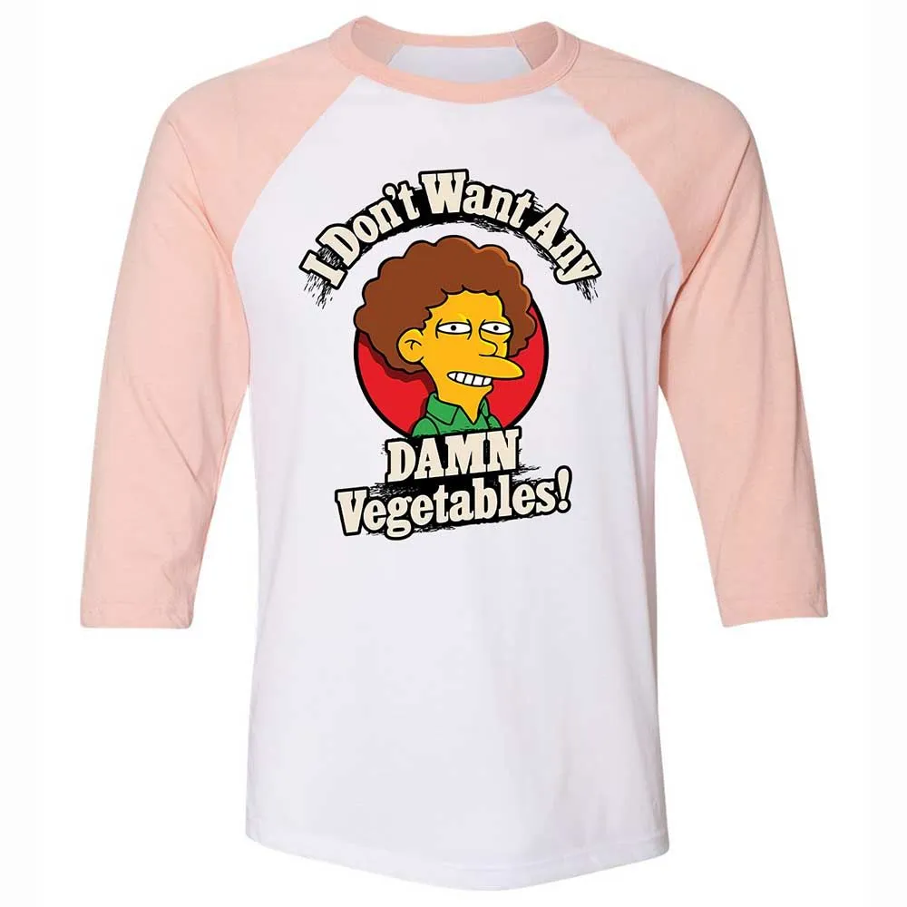I Don't Want Any Damn Vegetables! - White/Heather Peach - 5