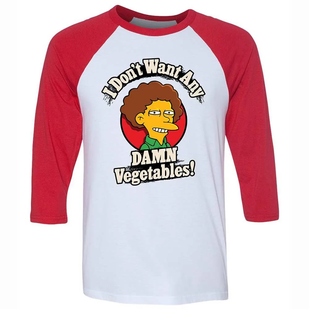 I Don't Want Any Damn Vegetables! - White/Red - 9