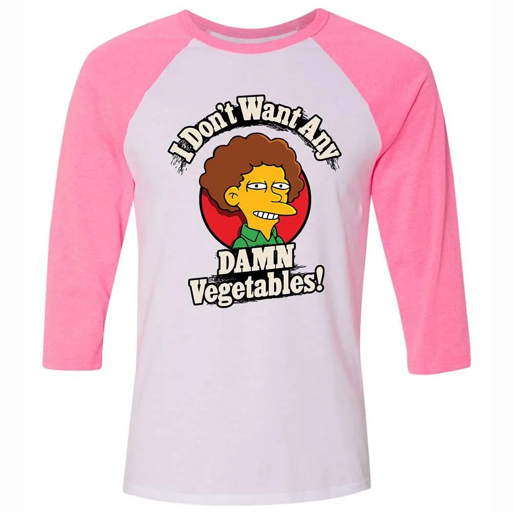 I Don't Want Any Damn Vegetables! - White/Neon Pink - 12