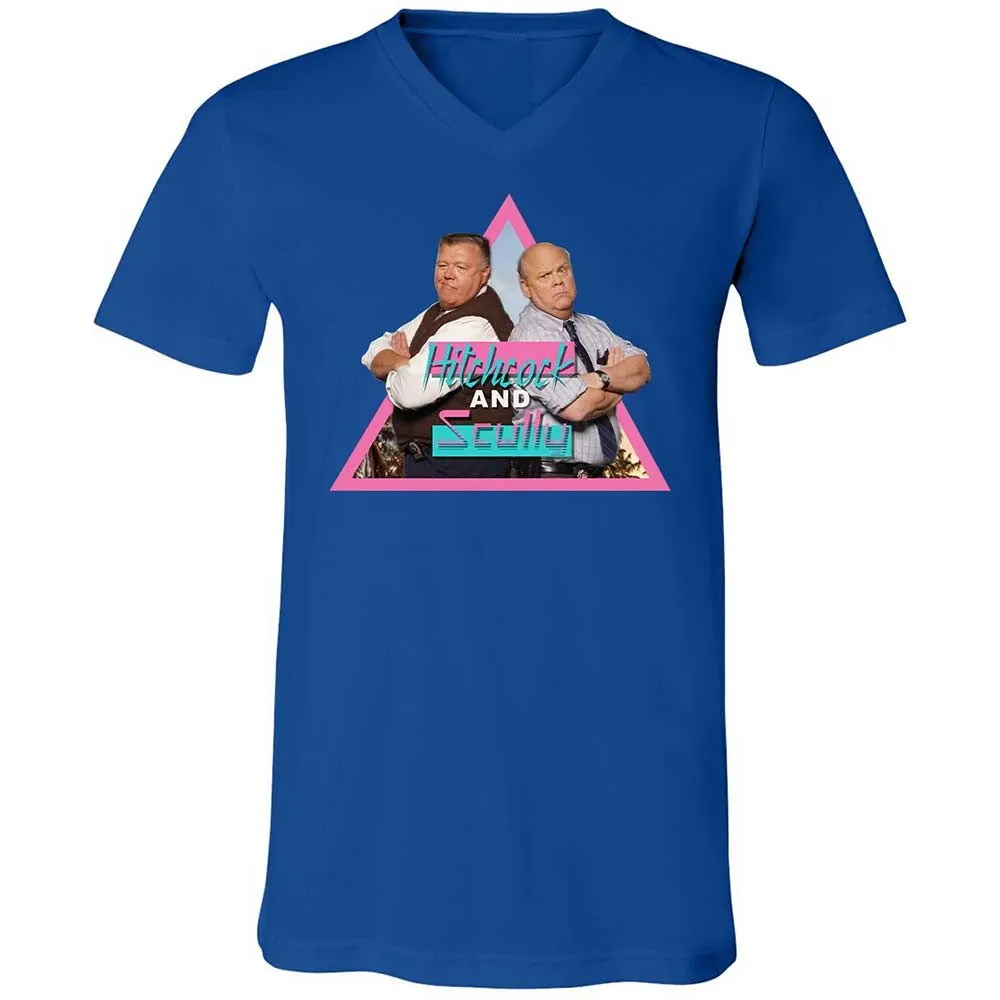 Unisex V-Neck T-Shirt - H5GK2YRW - True Royal - 3