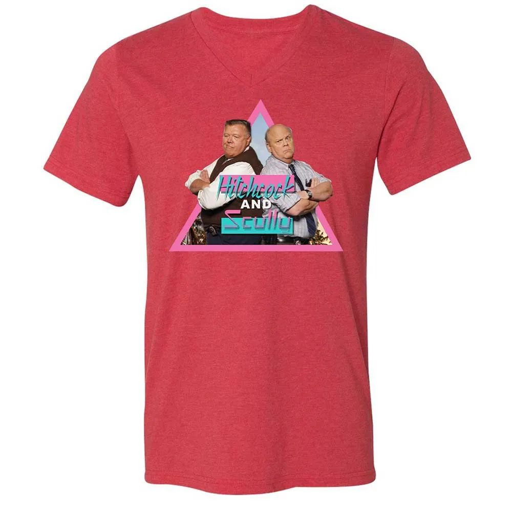 Unisex V-Neck T-Shirt - H5GK2YRW - Heather Red - 6