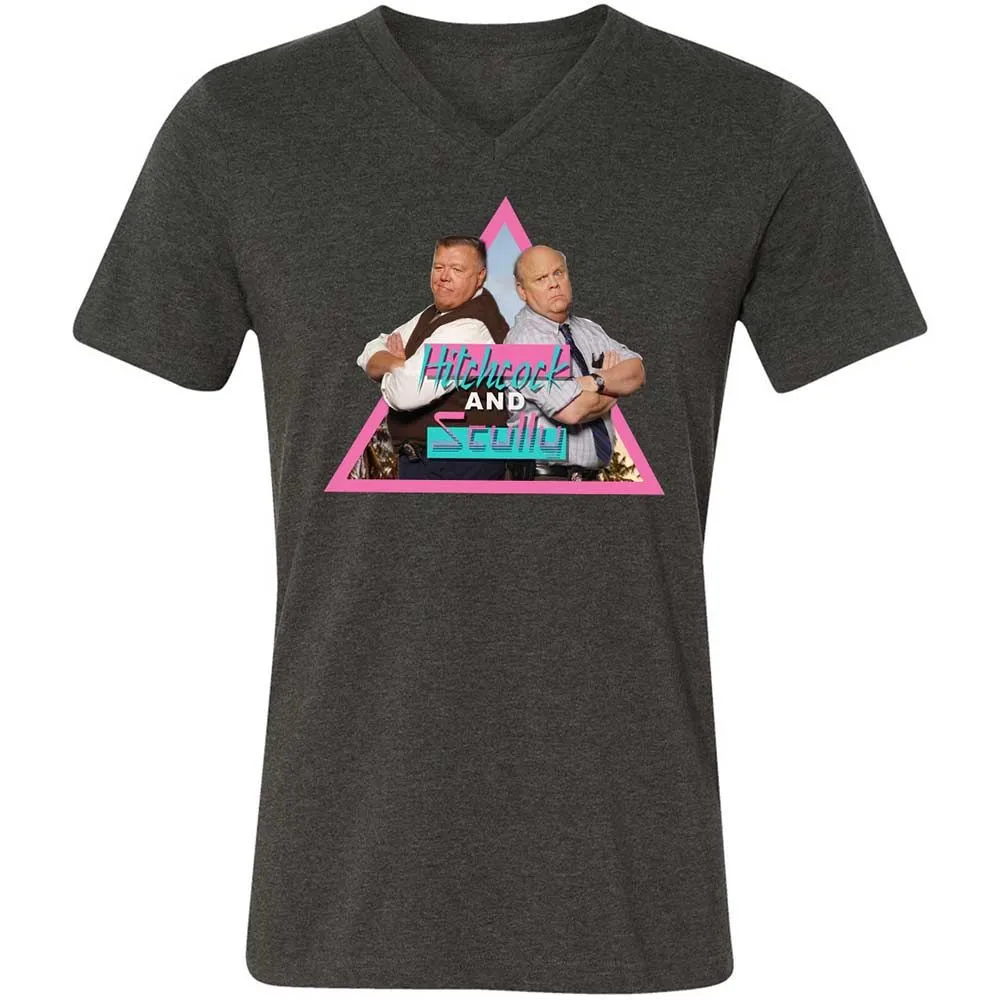 Unisex V-Neck T-Shirt - H5GK2YRW - Dark Grey Heather - 8