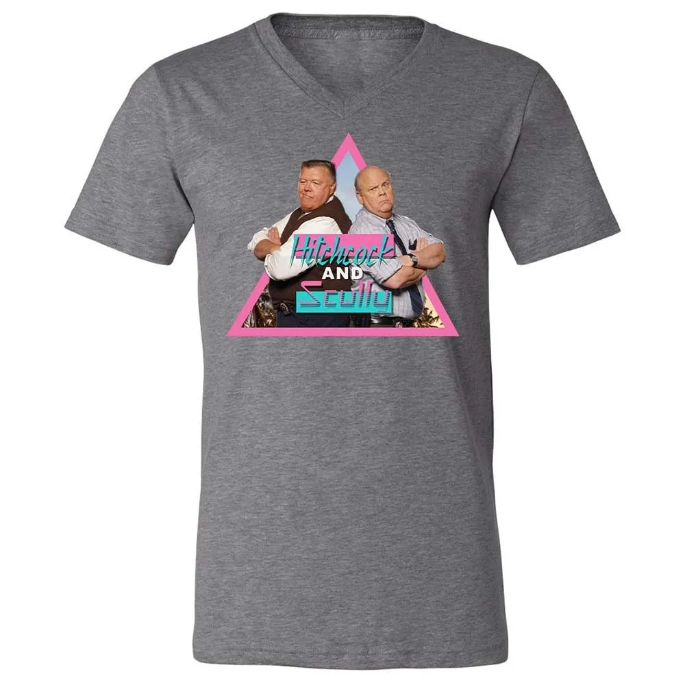 Unisex V-Neck T-Shirt - H5GK2YRW - Deep Heather - 9