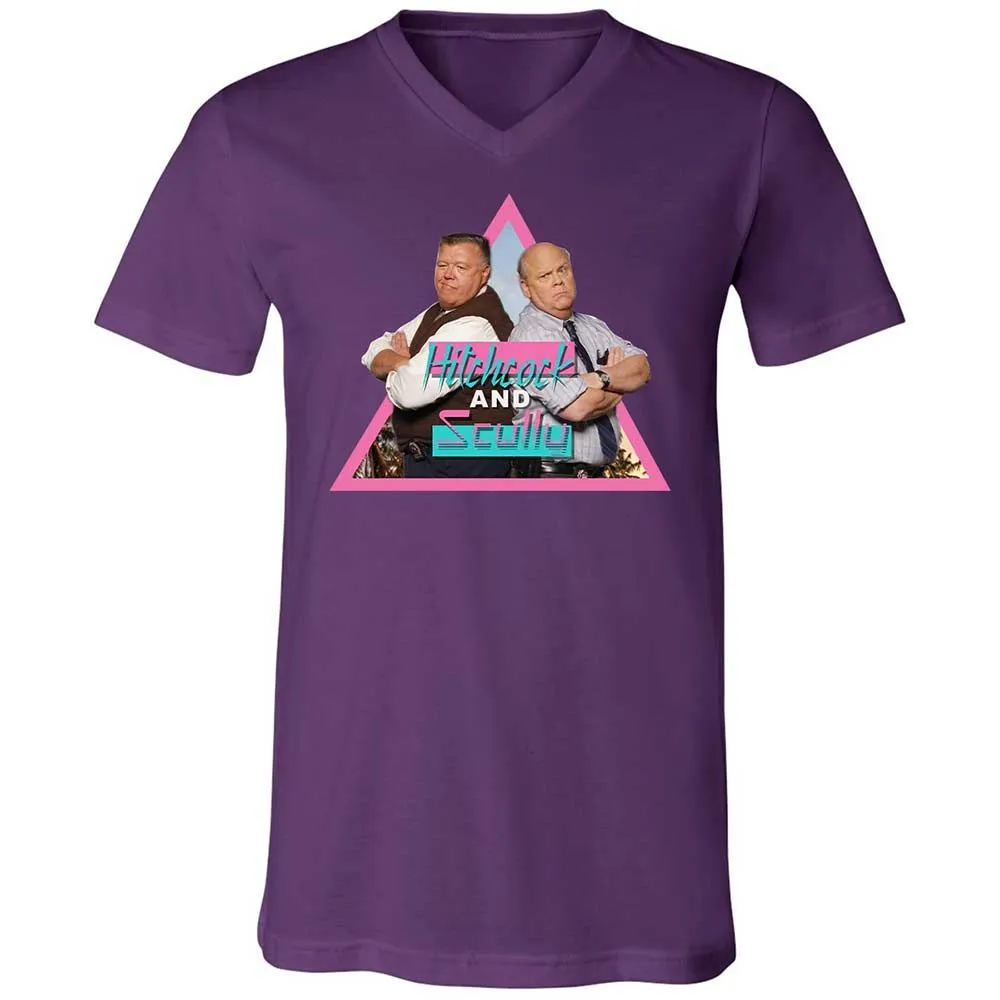Unisex V-Neck T-Shirt - H5GK2YRW - Team Purple - 10