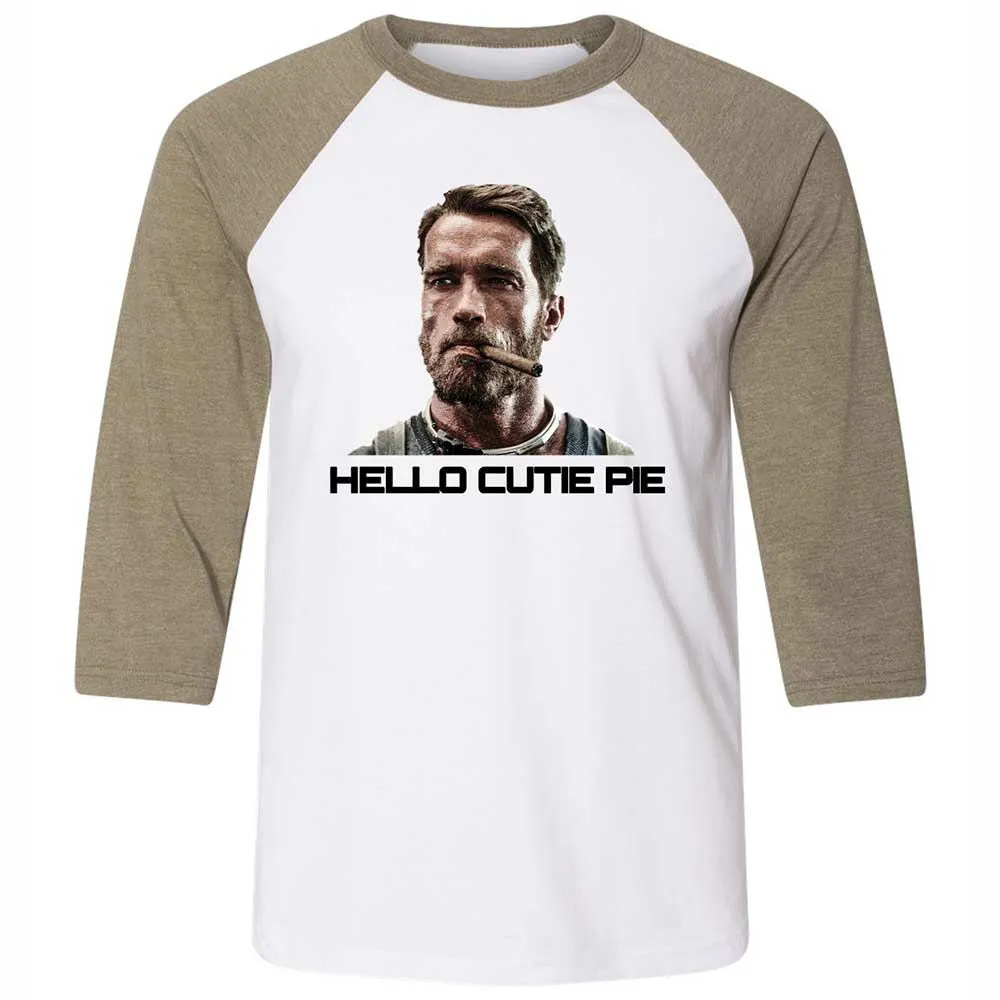Hello Cutie Pie - White/Heather Olive - 4