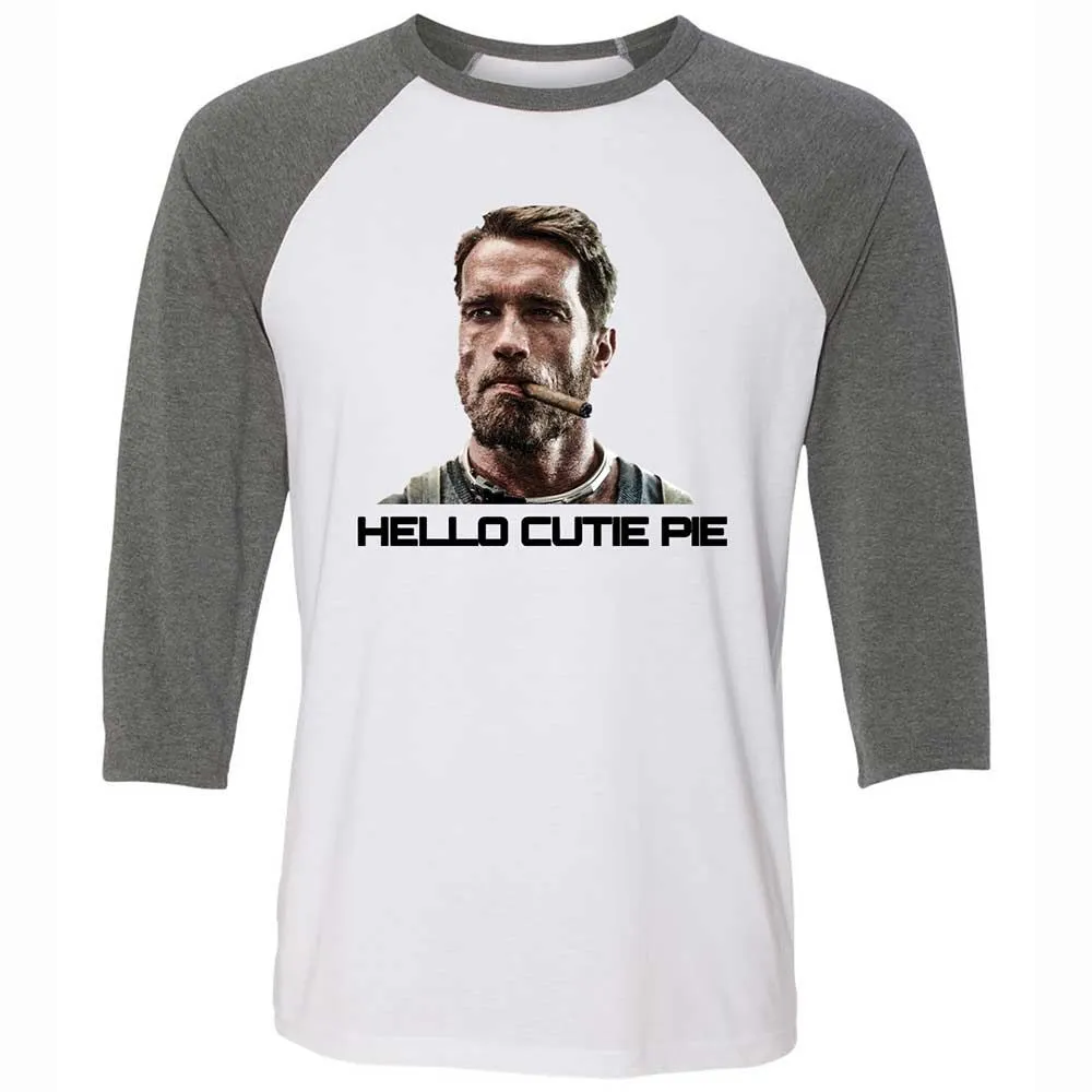 Hello Cutie Pie - White/Deep Heather - 11