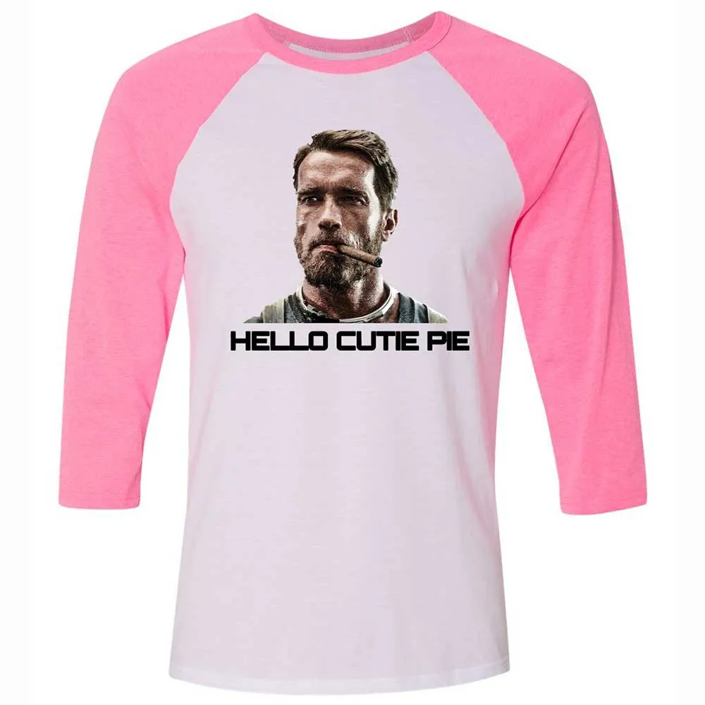 Hello Cutie Pie - White/Neon Pink - 12