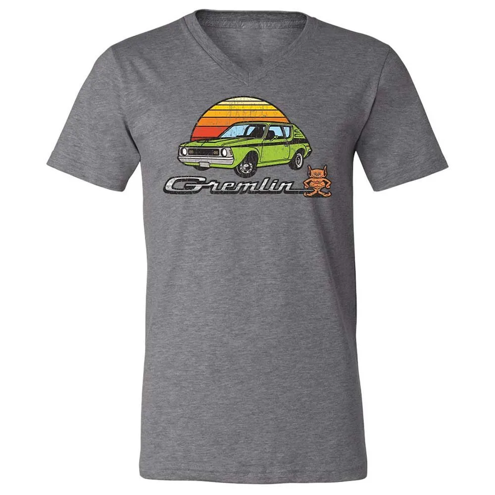 Unisex V-Neck T-Shirt - 1CVLH8DY - Deep Heather - 9