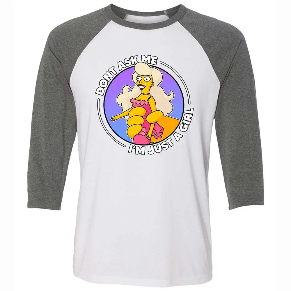 Don't Ask Me I'm Just A Girl - White/Deep Heather - 11