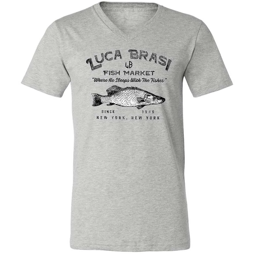 Unisex V-Neck T-Shirt - BWE1PJFW - Athletic Heather - 2