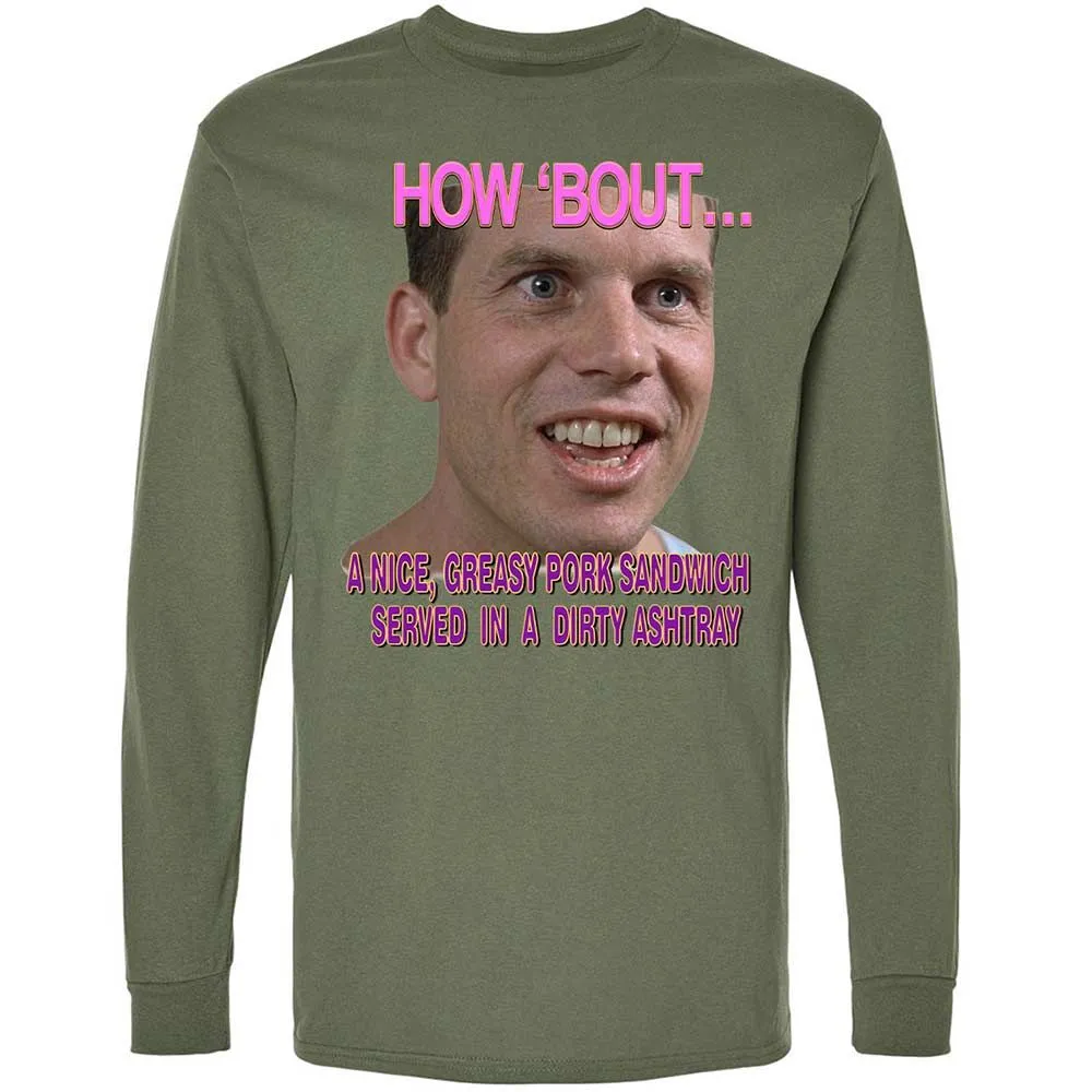 Long Sleeve T-Shirt - BVR694Q7 - Military Green - 19