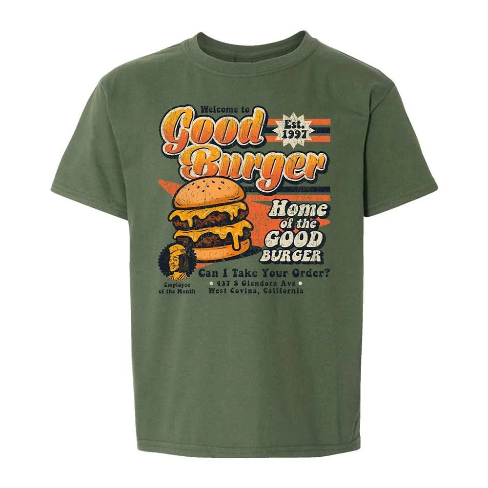 Kids T-Shirt - R5CCXNM4 - Military Green - 20
