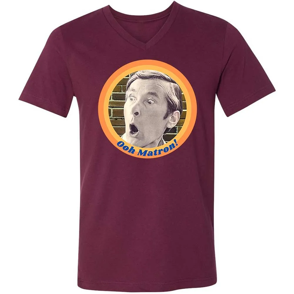 Unisex V-Neck T-Shirt - 66733UPN - Maroon - 14