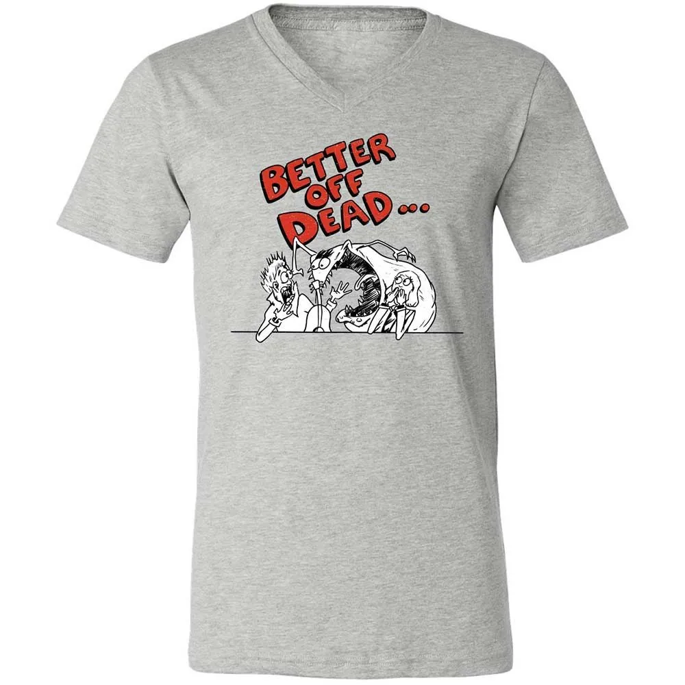 Unisex V-Neck T-Shirt - 48HJX2X5 - Athletic Heather - 2