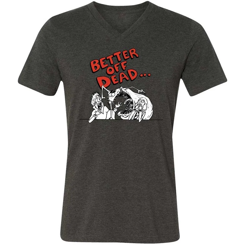 Unisex V-Neck T-Shirt - 48HJX2X5 - Dark Grey Heather - 8