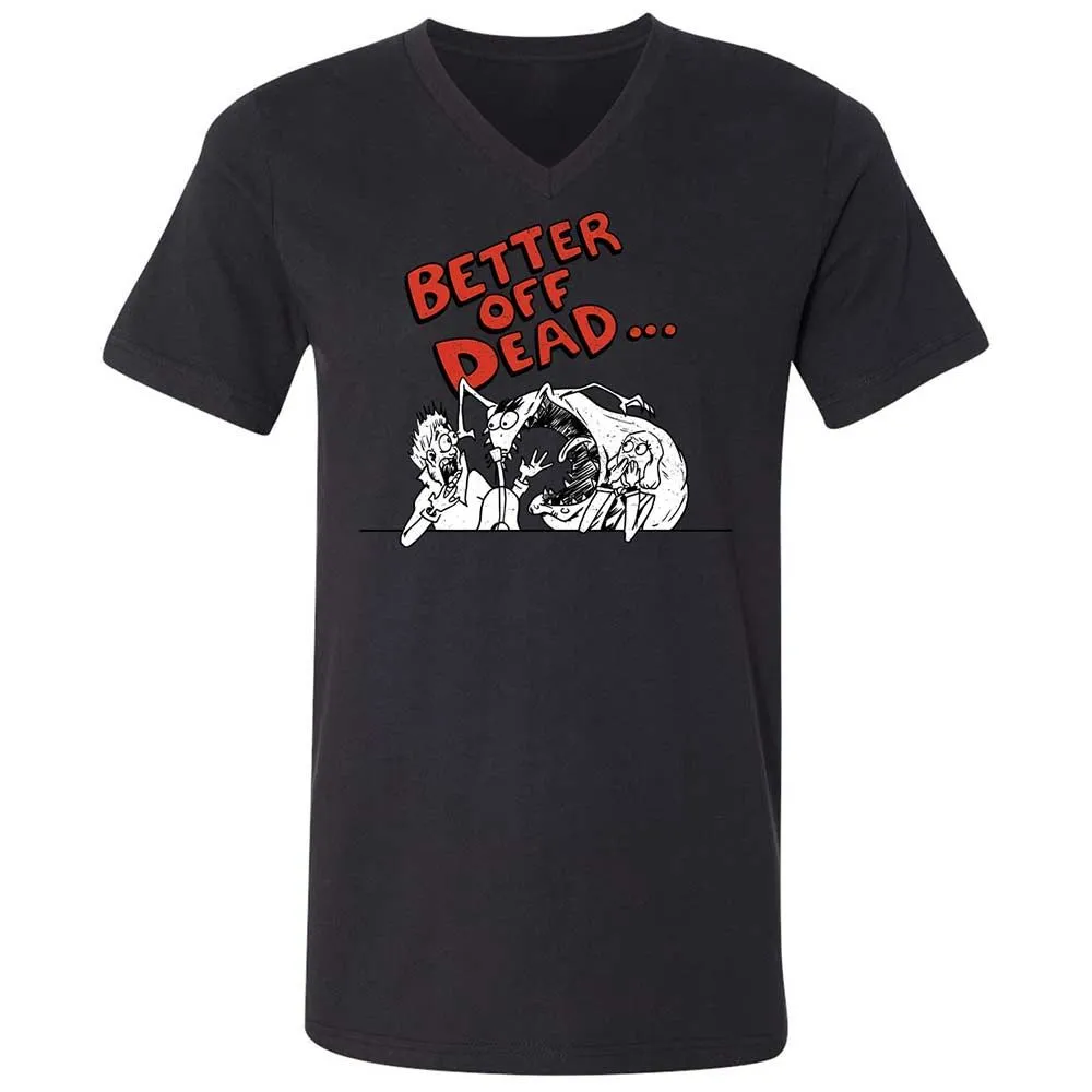 Unisex V-Neck T-Shirt - 48HJX2X5 - Black - 11