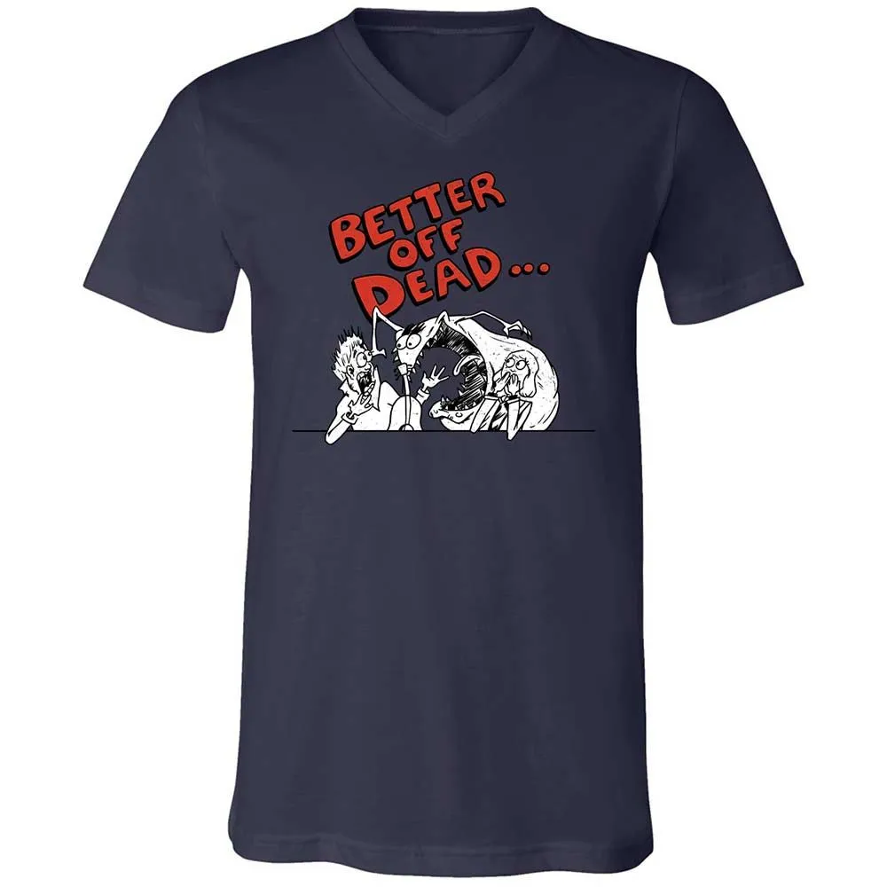 Unisex V-Neck T-Shirt - 48HJX2X5 - Navy - 12