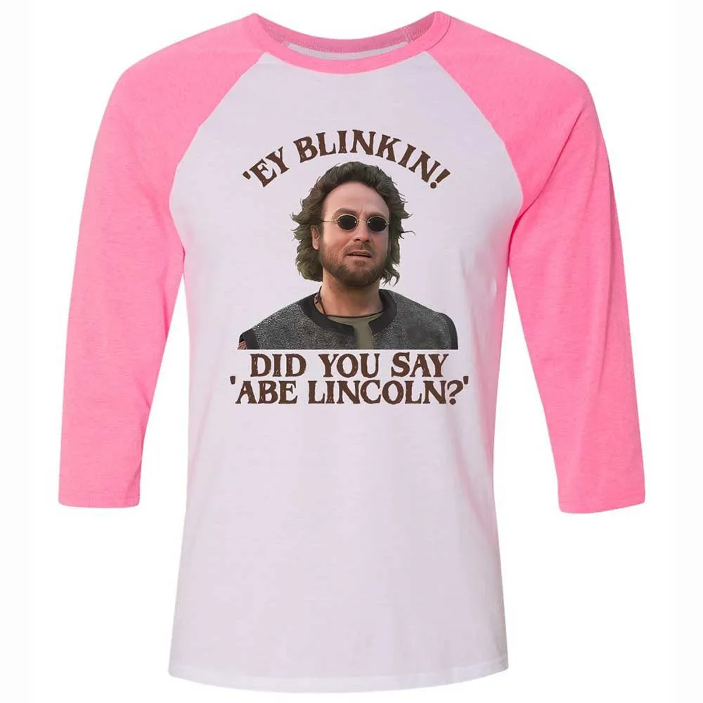 Did You Say Abe Lincoln - White/Neon Pink - 12