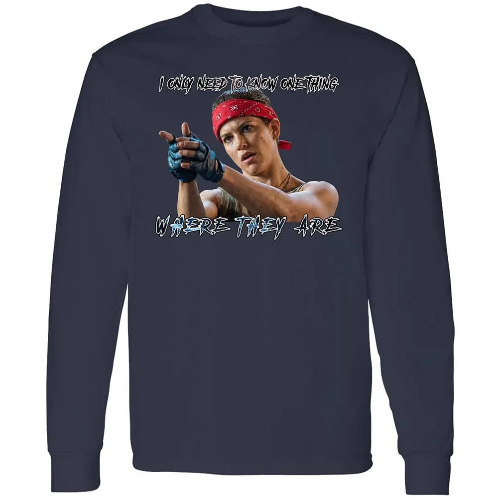 Long Sleeve T-Shirt - PENPABY4 - Navy - 13
