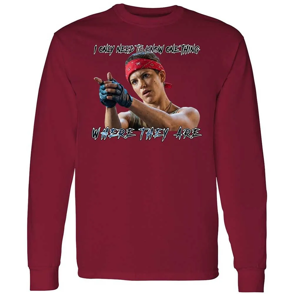 Long Sleeve T-Shirt - PENPABY4 - Cardinal Red - 17