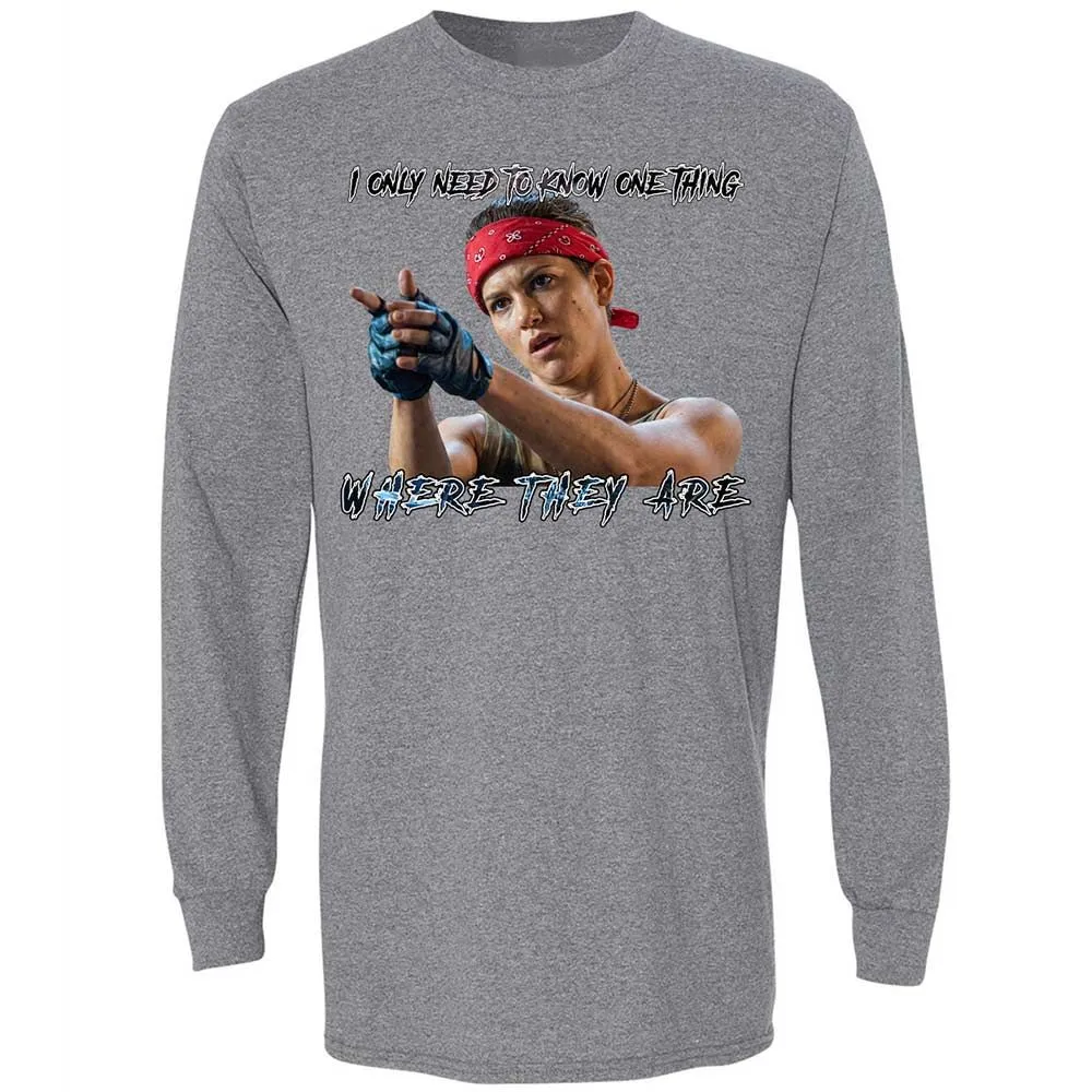 Long Sleeve T-Shirt - PENPABY4 - Graphite Heather - 18