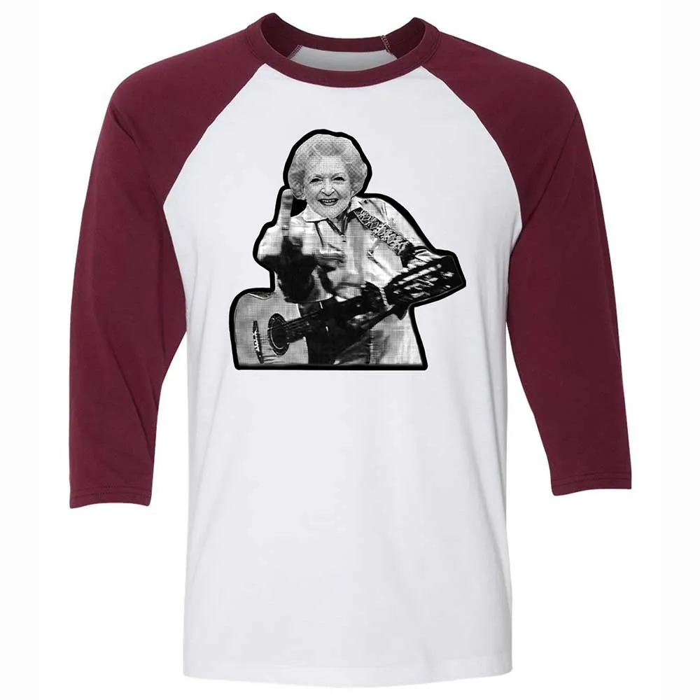 Unisex 3/4 Baseball Tee - X2KGB8AZ - White/Maroon - 7