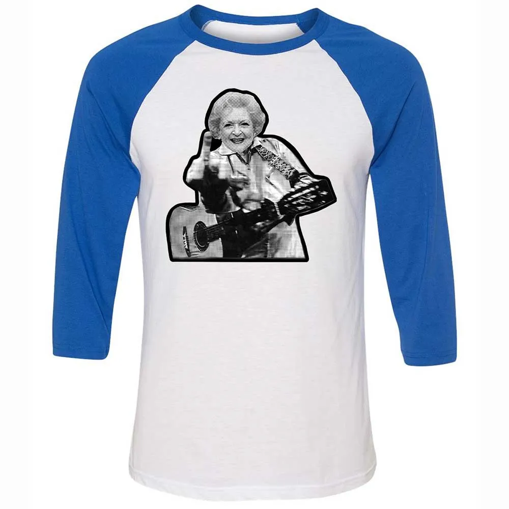 Unisex 3/4 Baseball Tee - X2KGB8AZ - White/True Royal - 10