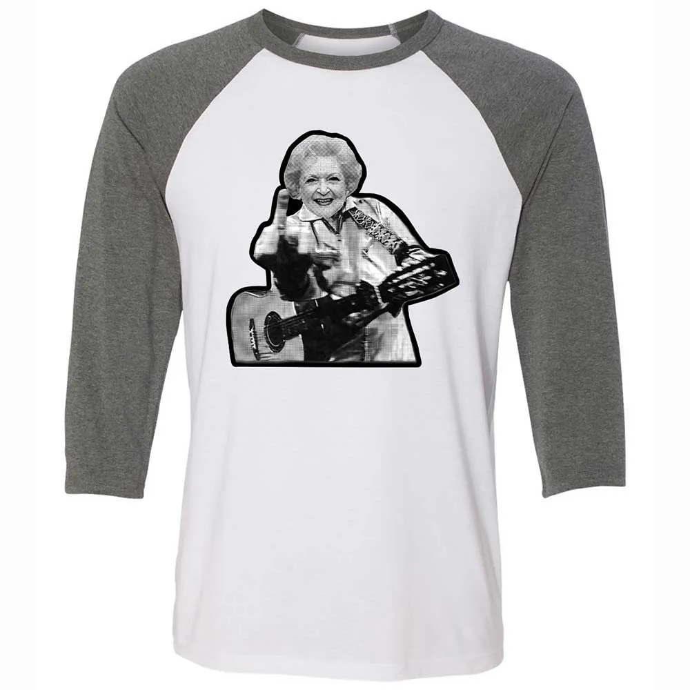 Unisex 3/4 Baseball Tee - X2KGB8AZ - White/Deep Heather - 11