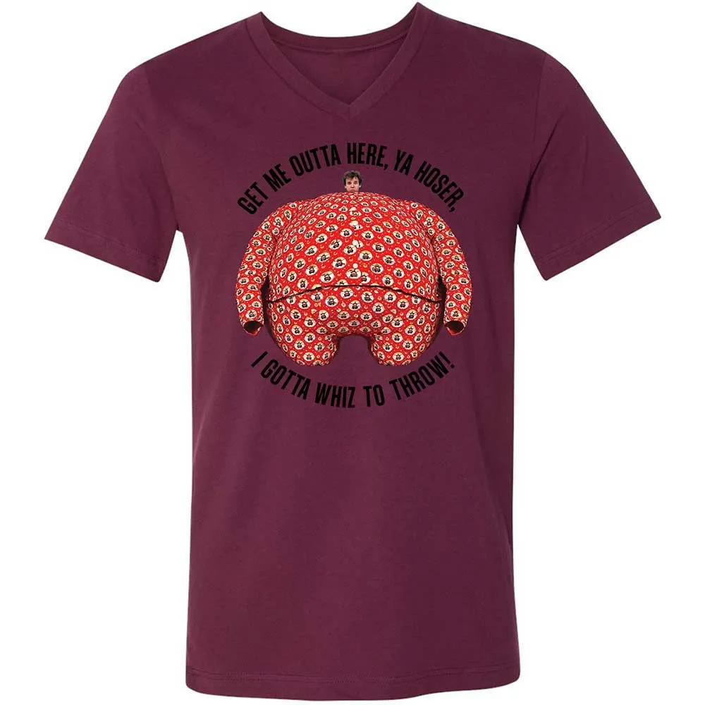 Unisex V-Neck T-Shirt - 2AYWSYSP - Maroon - 14
