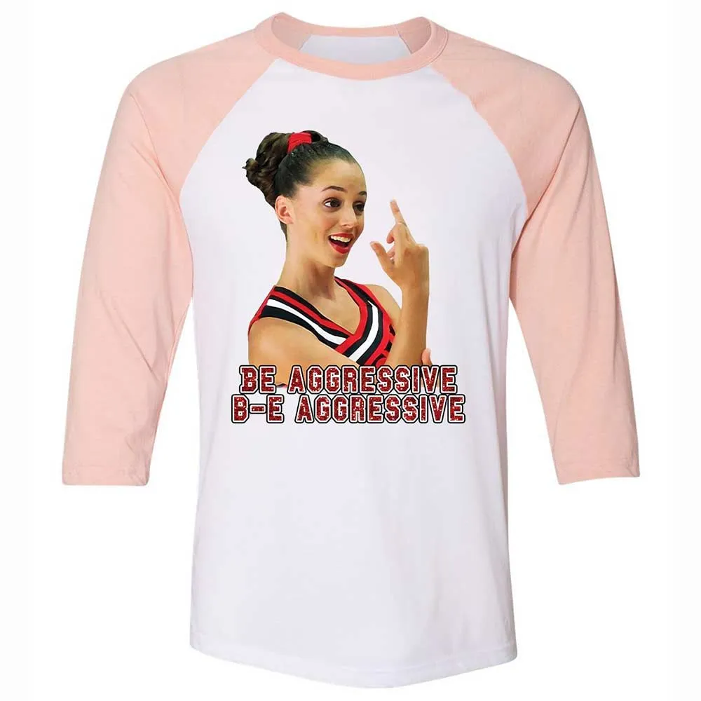 Unisex 3/4 Baseball Tee - EBWVK8W5 - White/Heather Peach - 5