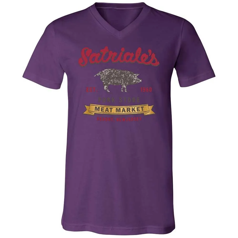 Unisex V-Neck T-Shirt - 9L4QG9VU - Team Purple - 10