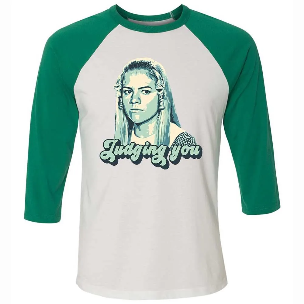 Unisex 3/4 Baseball Tee - Q47S2XFQ - White/Kelly - 6