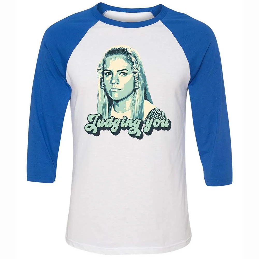 Unisex 3/4 Baseball Tee - Q47S2XFQ - White/True Royal - 10